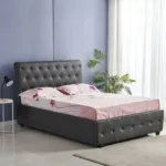 Cocto Tufted Faux Leather Bed 160x200