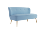 Beau Cornflower 2 Seater Sofa Blue Fabric - Image 2