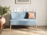 Beau Cornflower 2 Seater Sofa Blue Fabric