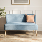 Beau Cornflower 2 Seater Sofa Blue Fabric
