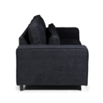 Broadgate 3 Seater Sofa Black Kensington Fabric