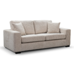 Chestnut 3 Seater Sofa Cream Enzo Fabric
