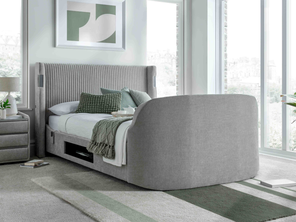 Darras_TV_Bed_Frame_with_Dolby_Atmos_System_Grey_Fabric_7 Darras TV Bed Frame with Dolby Atmos System Grey Fabric - Image 1