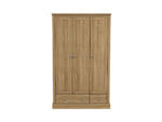 Devonshire Three Door Wardrobe with Two Drawers - Image 2