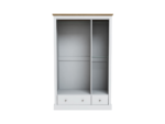 Devonshire Three Door Wardrobe with Two Drawers - Image 3