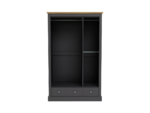 Devonshire Three Door Wardrobe with Two Drawers - Image 4
