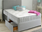 Divan Bed Grey with Balmoral Orthopaedic Memory Mattress - Image 2