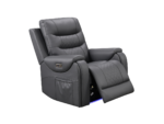 Forbes Electric Recliner Armchair Aire Leather - Image 2
