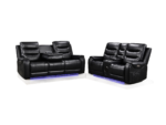 Forbes 3+2 Electric Recliner Sofa Set Aire Leather - Image 2