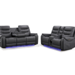 Forbes 3+2 Electric Recliner Sofa Set Aire Leather