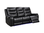 Forbes 3+2 Electric Recliner Sofa Set Aire Leather - Image 4