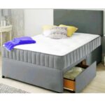 Divan Bed Grey with Balmoral Orthopaedic Memory Mattress