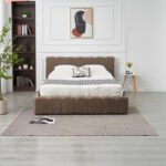 Moon Mocha Chenille Storage Bed 180x200 - Image 3