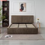 Olivia Mocha Chenille Storage Bed 180x200 - Image 2