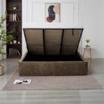 Olivia Mocha Chenille Storage Bed 180x200 - Image 3