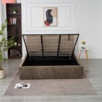 Olivia Mocha Chenille Storage Bed 180x200 - Image 5