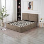 Olivia Mocha Chenille Storage Bed 160x200 - Image 2