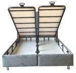 Melbourne Grey Velvet Bed 90x190 - Image 4