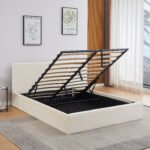 Maia Ecru Corded Storage Bed 140x190