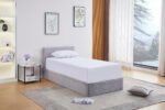 Maia Grey Corded Storage Bed 90x190