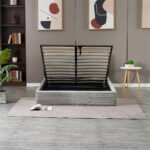 Maia Grey Corded Storage Bed 140x190 - Image 3