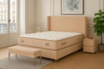 Coco Beige Velvet Storage Bed 160x200