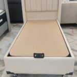 Tokyo Beige Velvet Storage Bed 90x190