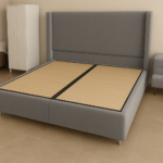 Coco Grey Velvet Storage Bed 160x200