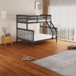 Batna Grey Wooden Bunk Bed 1+1 90x190 - Image 2