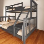 Batna Grey Wooden Bunk Bed 1+1 90x190 - Image 4