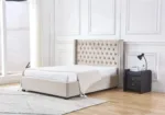 Eres Velvet Tufted Bed 140x190 - Image 3