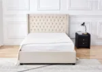 Eres Velvet Tufted Bed 140x190 - Image 2