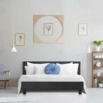 Black Bed With Slatted Base 140/160