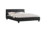 Black Tufted Bed 140/160 - Image 2