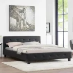 Black Tufted Bed 140/160
