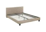 Taupe Tufted Bed 140/160 - Image 2