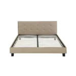 Taupe Tufted Bed 140/160
