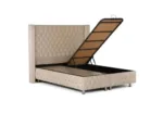 Velvet Fabric Storage Bed 180x200 - Image 2