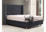 Velvet Fabric Storage Bed 180x200