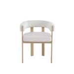 Vaiana Beige Velvet Dining Chair Oak Legs – Set of 4 - Image 2