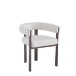 Vaiana Beige Velvet Dining Chair Walnut Legs – Set of 4