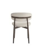 Lucile Sand Velvet Dining Chair Walnut Legs – Set of 4 - Image 2