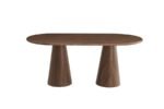 Corne Walnut Oval Dining Table 180x90x75cm - Image 2