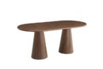 Corne Walnut Oval Dining Table 180x90x75cm - Image 3