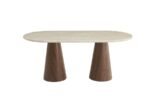 Corne Travertin Oval Dining Table 180x90x75cm - Image 2