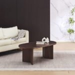 Page Walnut Oval Coffee Table 120x60x45cm