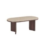Page Ceramic Travertin Oval Coffee Table 120x60x45cm - Image 3
