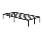 Black Metal Slatted Bed Base 90x200cm