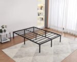 Black Metal Slatted Bed Base 90x200cm - Image 3