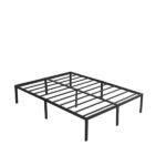 Black Metal Slatted Bed Base 140x190cm